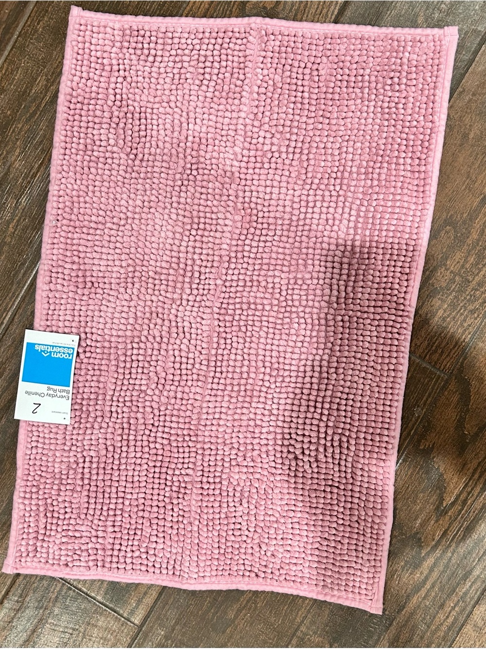 17x24 Room Essentials Pink Chenille Bath Rug